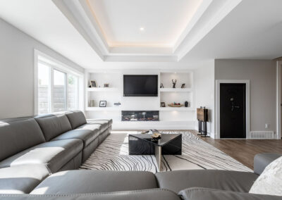 Custom walkout basement development