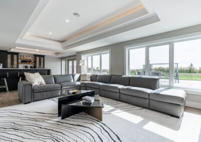 Walkout Basement with Full Bar Island